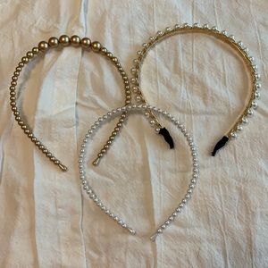 SHEIN Pearl Headband Bundle (set of 3)